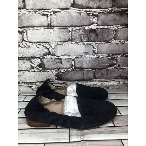 Abeo Bio System Jean Navy Blue Suede Leather Flats Shoes Women’s Sz 6N US/36.5EU - Picture 2 of 16